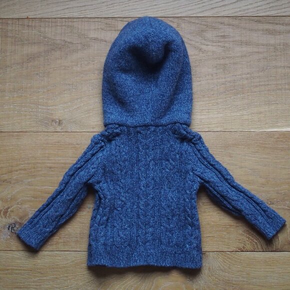 Baby B'Gosh | Baby Boy Cable Knit Sweater Zip Hoodie - Picture 4 of 4